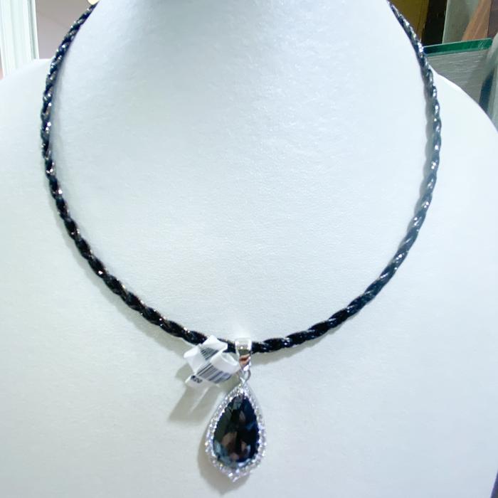 Kalung emas blackgold + Liontin emas Blackdiamond 750