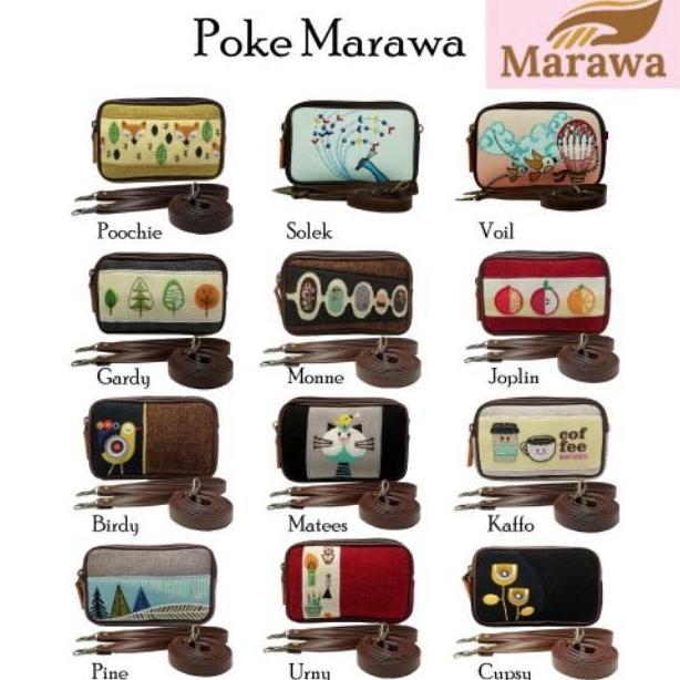 Tas Selempang Poke Marawa Dompet Wanita Etnik Sling Bag terlaris