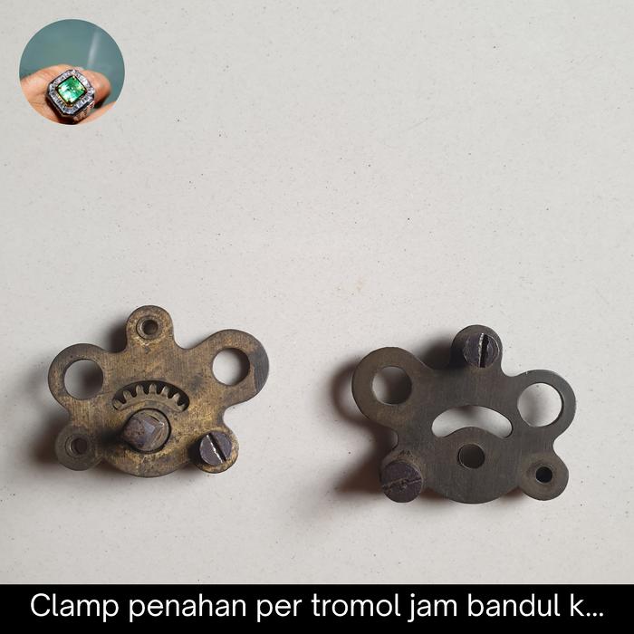 Clamp penahan per tromol jam bandul Antik Kuno