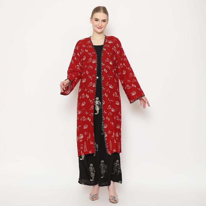 outer batik. milarosa merah