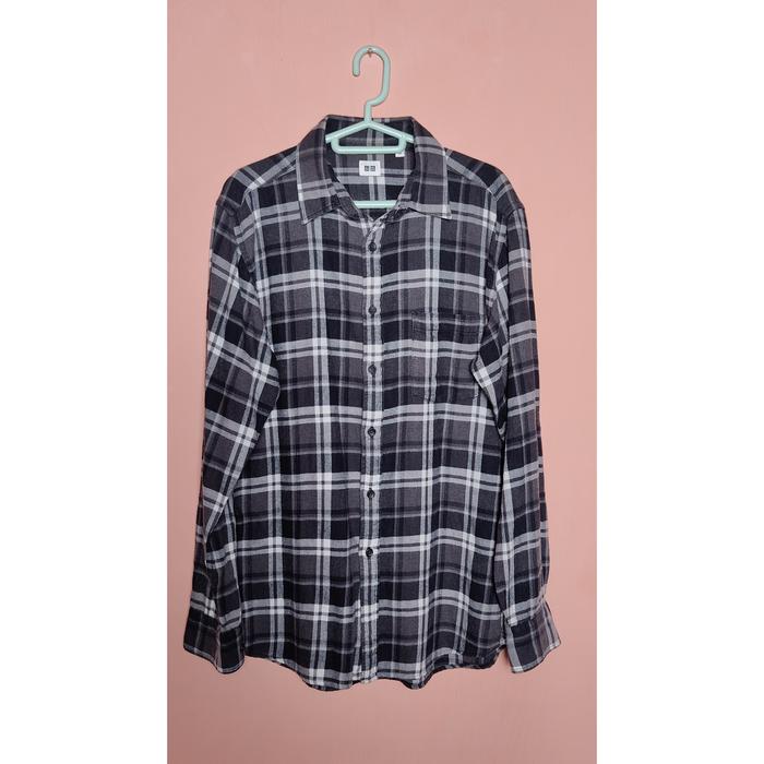 Kemeja Flanel Uniqlo Original Second