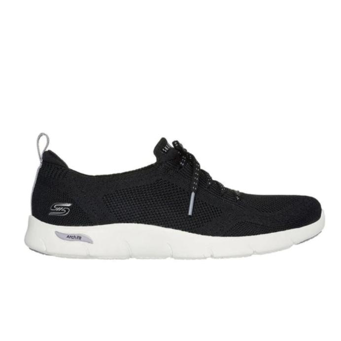 Sepatu Sneakers Wanita Skechers  Sport Active Arch Fit Refine Freesia Black Original 104542BKP