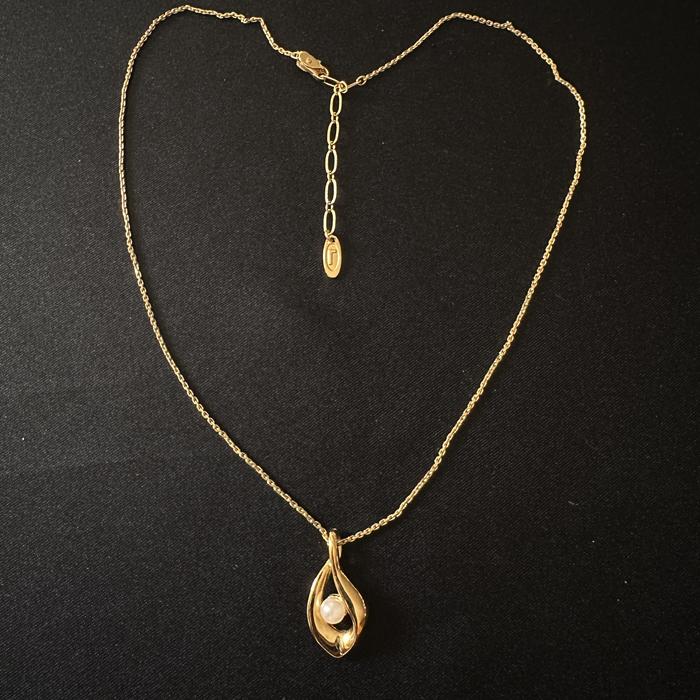 Vintage Lancel Goldtone Necklace