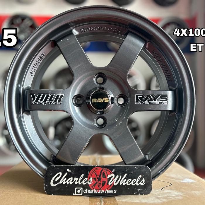 VELG TE37 VOLK RAYS RING 15 GRAY