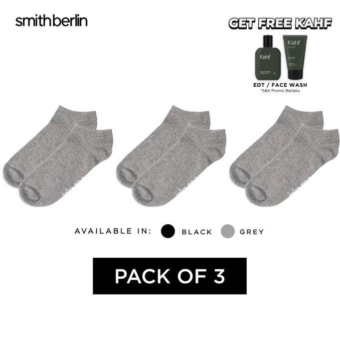 Kaos Kaki Ankle Pria Smith Berlin Active Isi 3