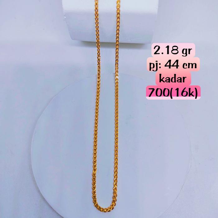 kalung emas model rantai victory.mas kadar 700(16k)