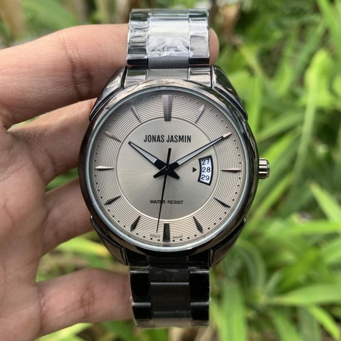 JAM TANGAN ANALOG PRIA COWOK JONAS JASMIN ORIGINAL BERGARANSI RANTAI KREPYAK