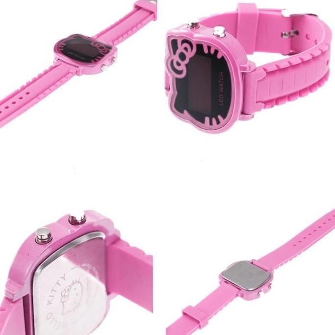 JAM TANGAN HELLO KITTY LED ANAK PEREMPUAN JAM TANGAN ANAK FASHION LED WATCH KARAKTER HELLO KITTY (AS