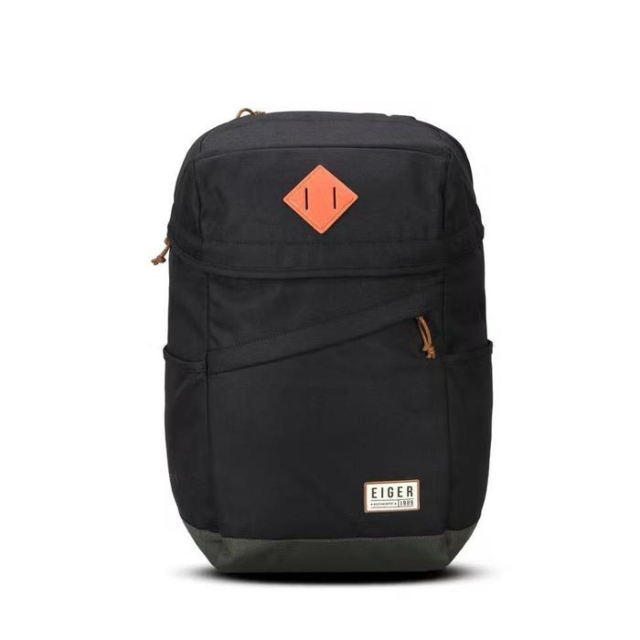 TAS RANSEL EIGER DIARIO KANVA 25L LAPTOP BACKPACK - Black Ransel Pria Wanita