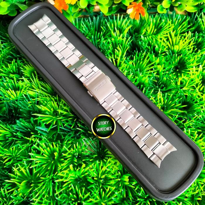 Rantai Bracelet Rubber Strap SEIKO Oyster Presage Power Reserve 42mm SSA Copotan/Bawaan Original Cur