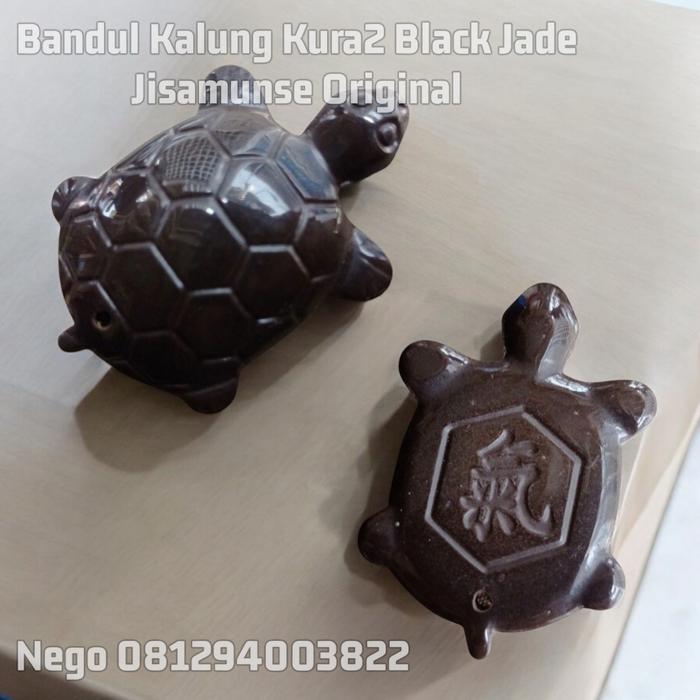 Bandul Kalung Kura2 Black Jade Jisamunse Korea Original