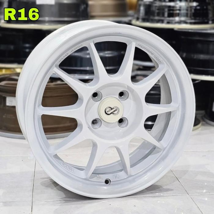 velg mobil ring 16 ENKEI TARMAC LEBAR 7 ET 40 velg racing R16 brio Agya calya jazz raize mobilio fre