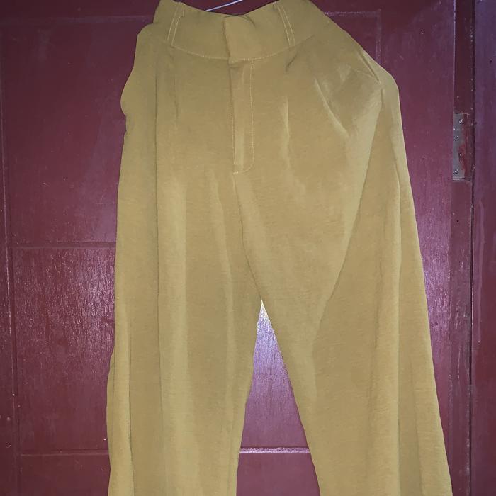 celana kulot wanita olive