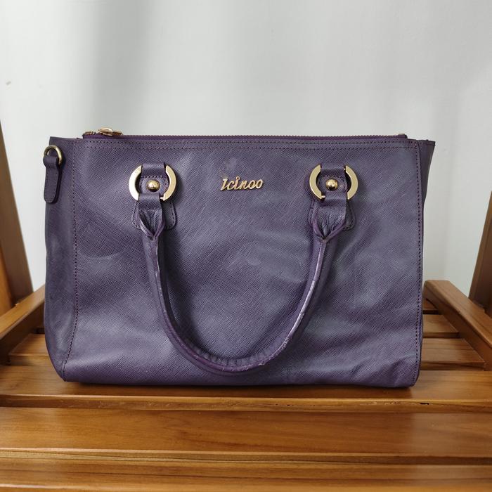 Tas Kulas Ungu Branded Korea