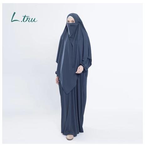 Set Kaftan Khimar Everyday Baju Gamis Muslim Wanita Baju Haji Umroh Terbaru by L.tru