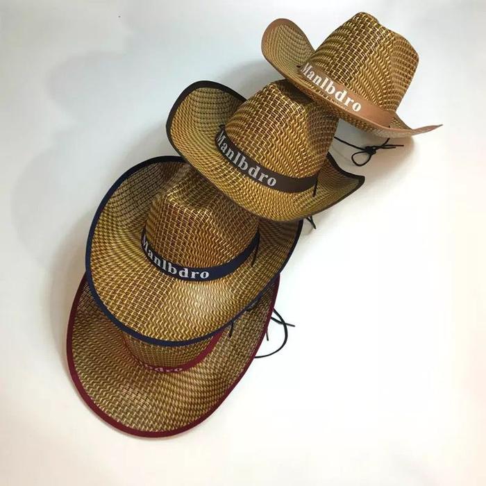 topi koboy pria rotan /topi koboy unik (rendem warna)