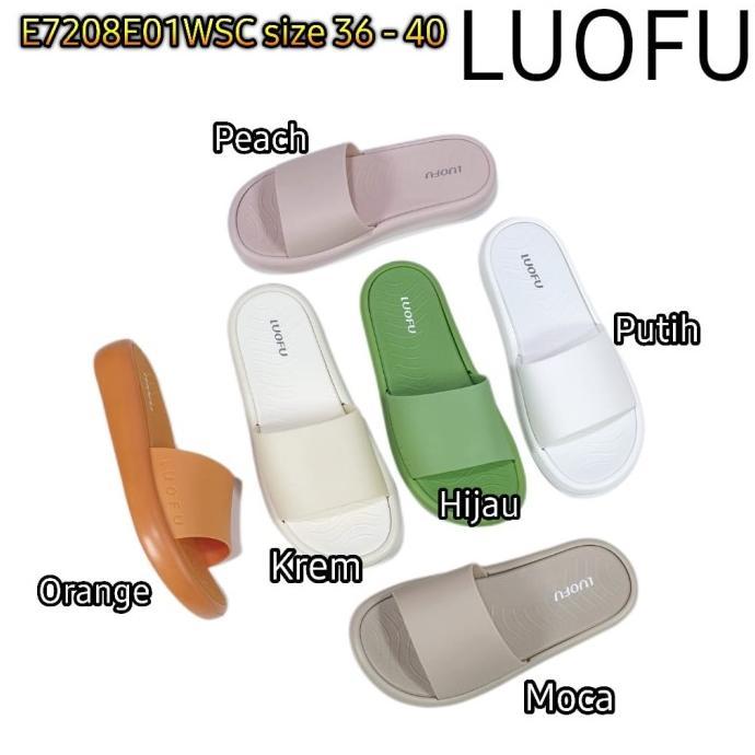 E7208E01WSC LUOFU ORIGINAL sandal karet wanita selop cewek import