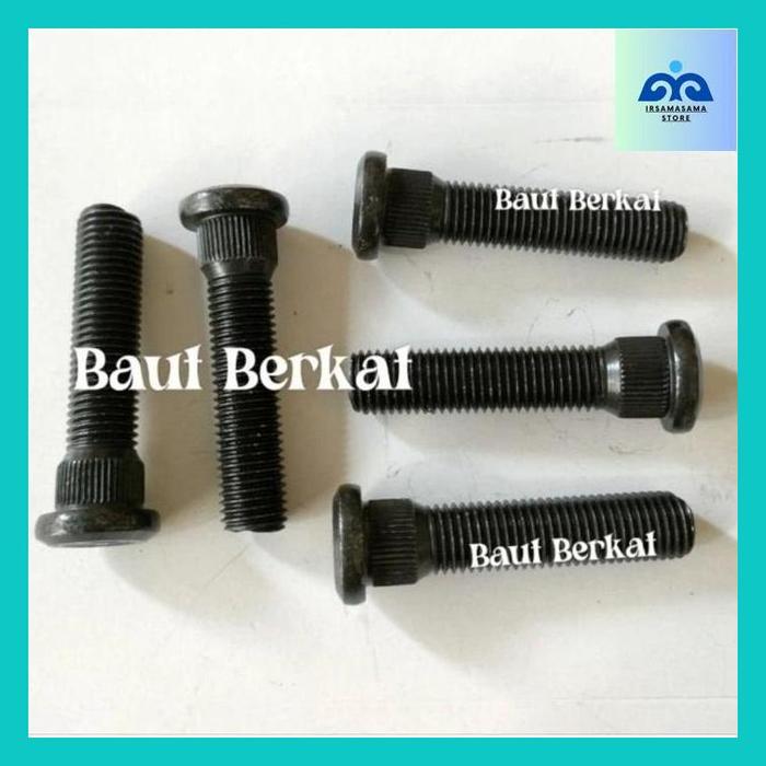 Irsa- Baut Roda Kijang Panjang Baut Roda Panjang 6Cm Baut Roda Panjang Toyota 6Cm Baut Roda 12X1.5 P