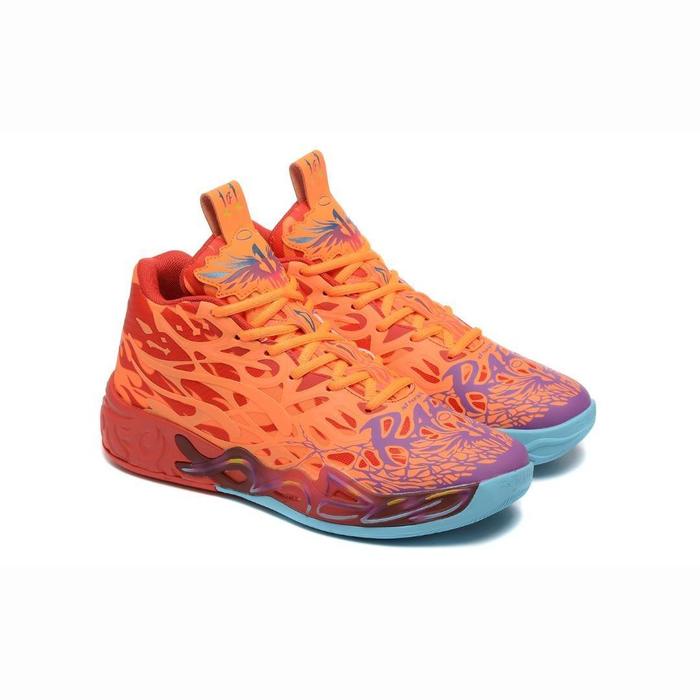 Sepatu Unisex Puma Lamelo Ball MB 04 High Rare Orange Original Guarantee
