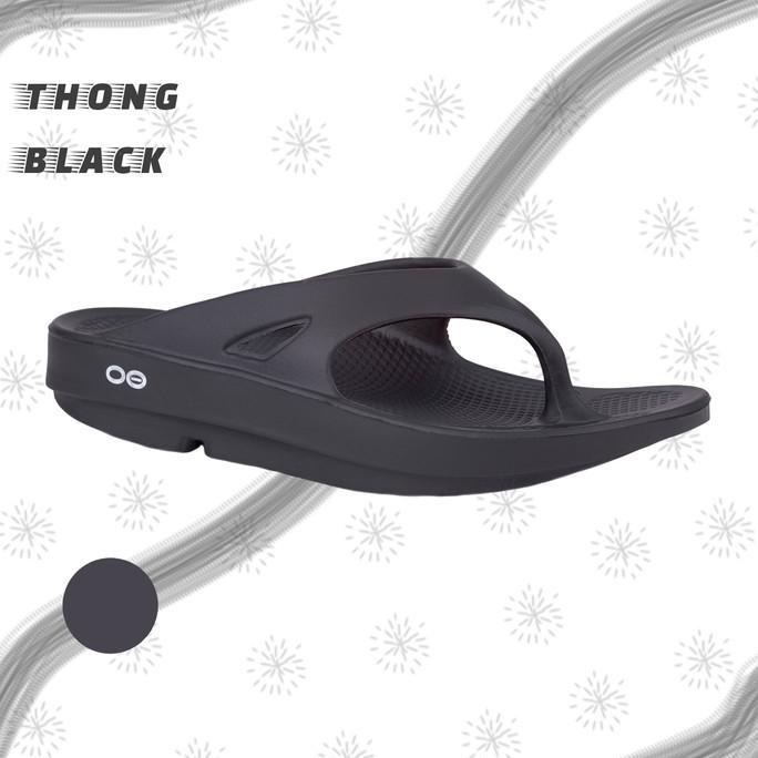 Oofos Unisex Sandal Ooriginal Thong BLack