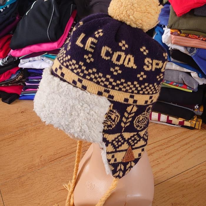 SaLe Topi Kupluk Winter Beanie KnitHat Outdoor By Le Coq Sportif