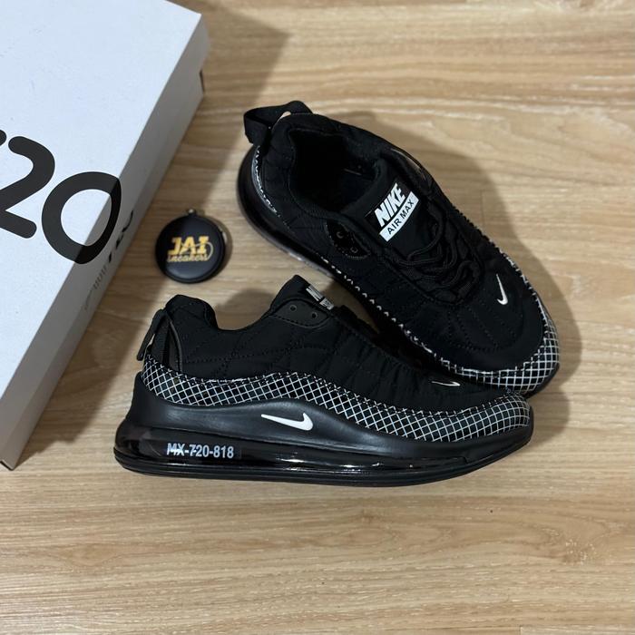 SEPATU SNEAKERS NIKE AIR MAX 720 - 818 BLACK PRIA