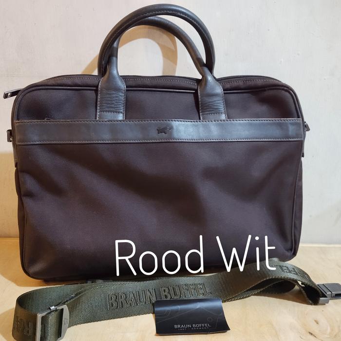 Jual tas kerja pria laptop Braun Buffel Germany men sling bag Polyester second