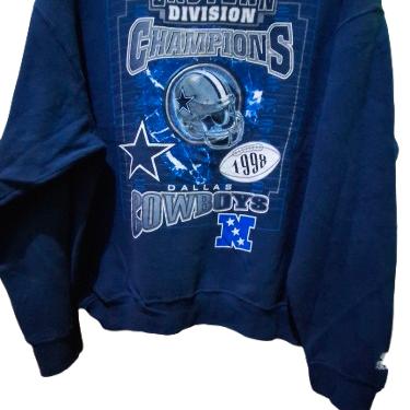 CREWNECK SWEATER NFL VINTAGE DALLAS COWBOYS THRIFT KONDISI