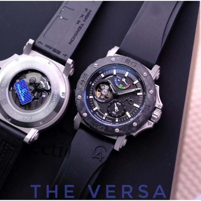 JAM TANGAN PRIA ALEXANDRE CHRISTIE AC9205 / AC 9205 AUTOMATIC CASE CARBON ORIGINAL
