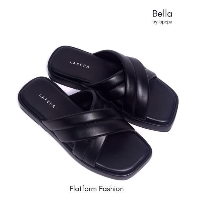 Sandal casual wanita lapepa BELLA sendal cewek tebal empuk