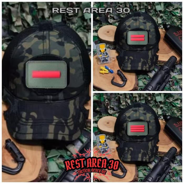 Topi Coak Baseball Caps Tactical Multicam Black Patch Pangkat PRADA PRATU PRAKA Best Quality Premium