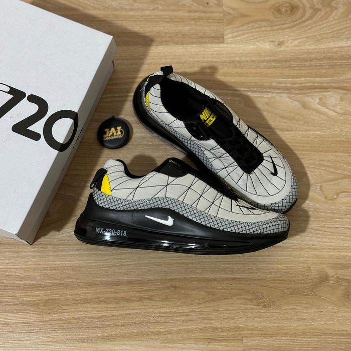 SEPATU SNEAKERS NIKE AIR MAX 720 - 818 GREY YELLOW PRIA