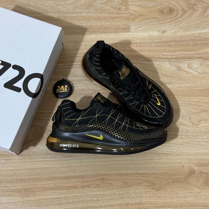 SEPATU SNEAKERS NIKE AIR MAX 720 - 818 BLACK GOLD
