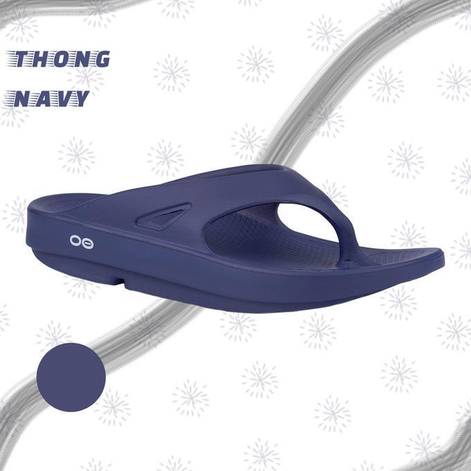 OOFOS Unisex Sandal Ooriginal Thong Navy