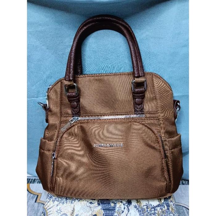 TAS WANITA 3 IN 1 SLING/SHOULDER/RANSEL COFFEE ( JUNFA & MODE )
