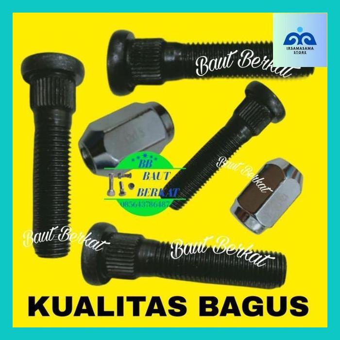 Irsa- Ecer Baut Roda Mur Racing Kijang Panjang Baut Mur Roda Racing Kijang Panjang 6Cm