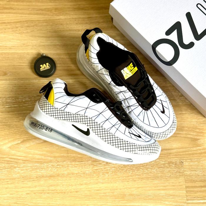 SEPATU SNEAKERS NIKE AIR MAX 720 - 818 WHITE YELLOW PRIA
