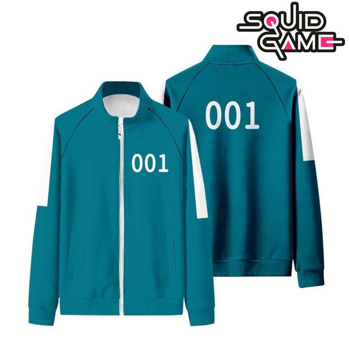JAKET SQUID GAME DEWASA S-6XL CUSTOM ANGKA SQUIDGAME JACKET