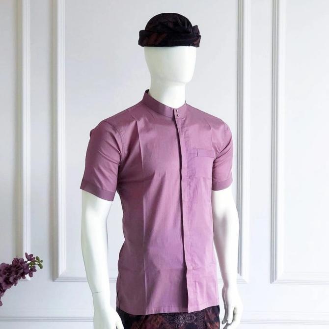 READY STOCK SET PRIA BAJU SEMI SAFARI PAKAIAN ADAT PRIA BALI LAKSMI
