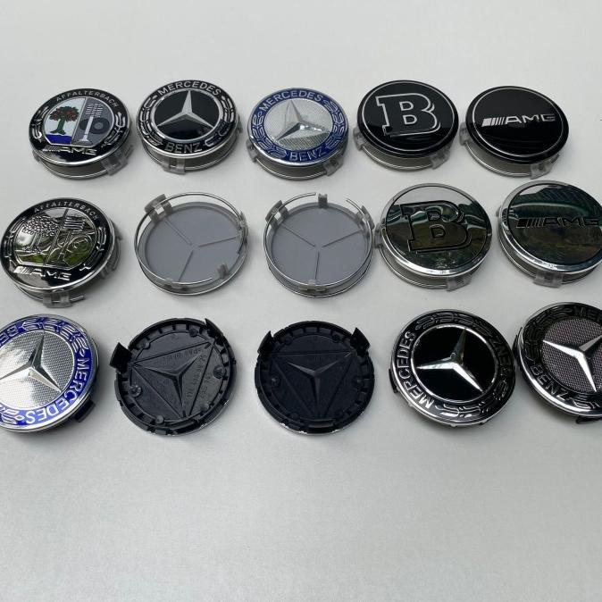 DOP VELG RODA EMBLEM MERCEDES BENZ 60MM HUBCAPS CENTER MERCY DOP RODA 6CM BERKUALITAS
