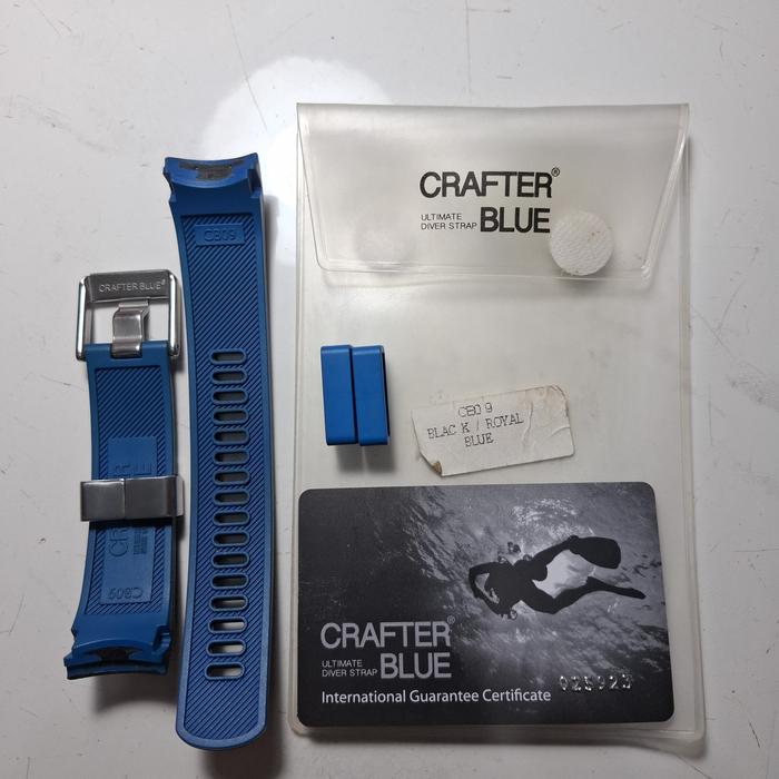 strap crafter blue samurai black blue