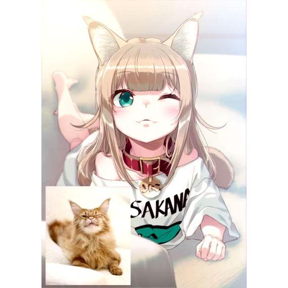 Choker Kalung Cosplay Osakana Neko