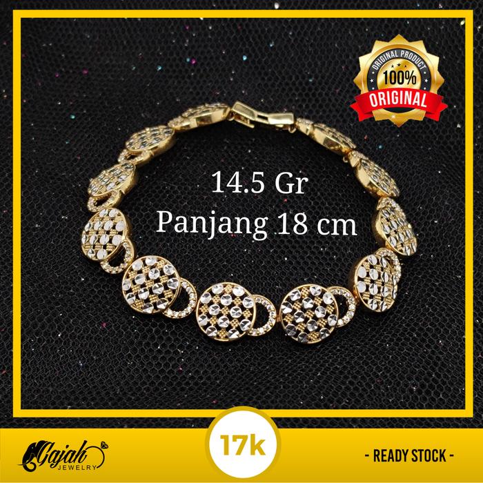 Gelang Rante Dewasa Emas 17K 14.5 Gram Toko Emas Gajah Online Salatiga 2761