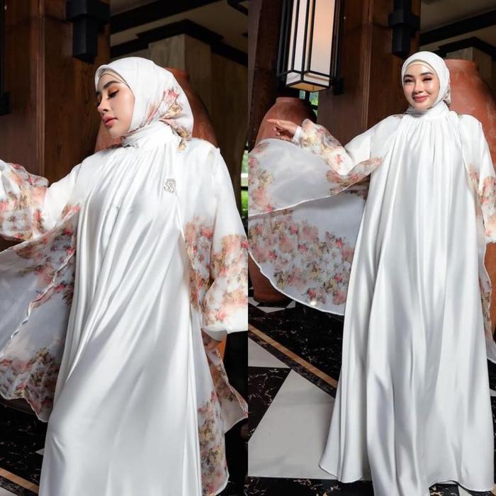 New Product Gamis Silk Blazer Jumbo Set Hijab S4 Kode 6610 4519 Ori By Shellasaukia
