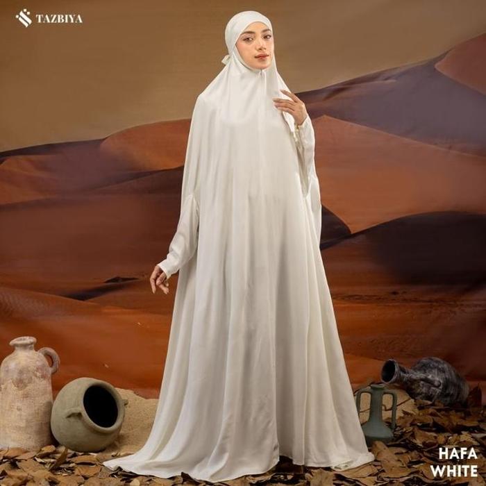 New Product Mukena Tazbiya Gamis Terusan Hafa Series Mukena Umroh Haji Cantik Premium