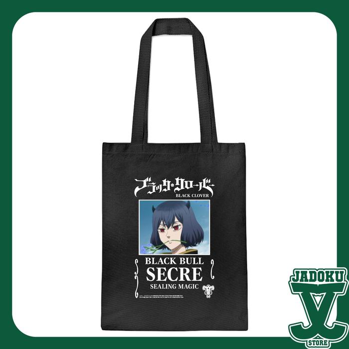Totebag Tote Bag Anime Black Clover Black Bull - Secre Swallowtail Nero