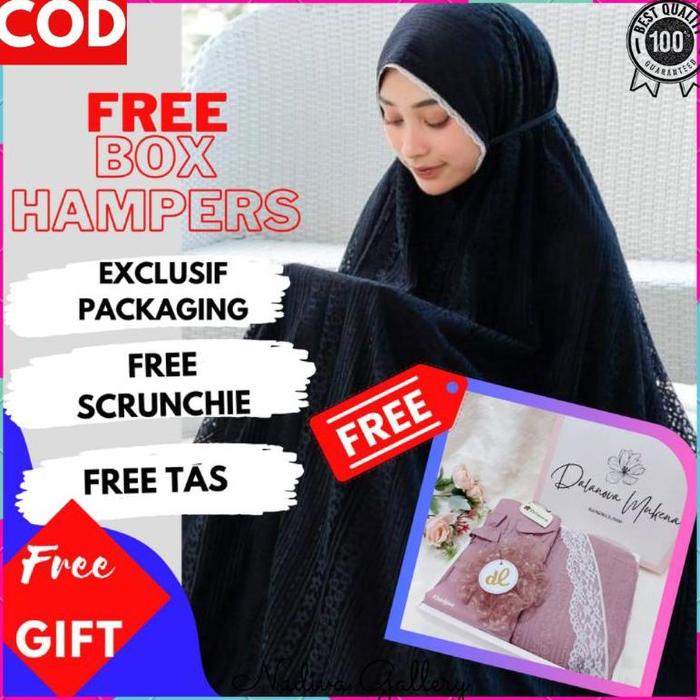 New Product Sale Dalanova - Free Box Hampers Mukena Dewasa Swiss Turkey Mewah Lebaran Terbaru 2023 P