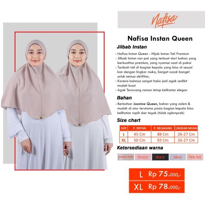 100% NEW NAFISA QUEEN | JILBAB ANTEM PREMIUM |HIJAB INSTAN HAPPY SHOPING