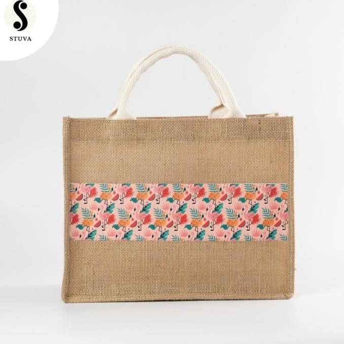 Tas Goni Wanita Totebag Karung Goni Custom Nama (Putrashop)