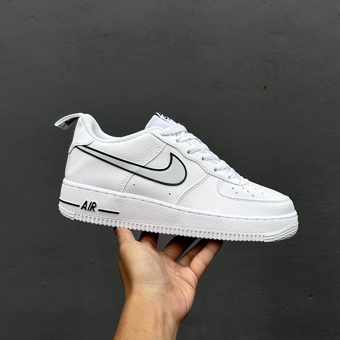 Sepatu sneakers nike AF1 white midnight navy 100% legit